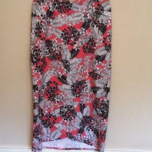 J.Jill Skirt Medium Pink Floral NWT